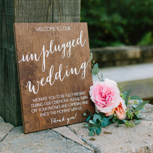 Unplugged Ceremony Sign (11x15)
