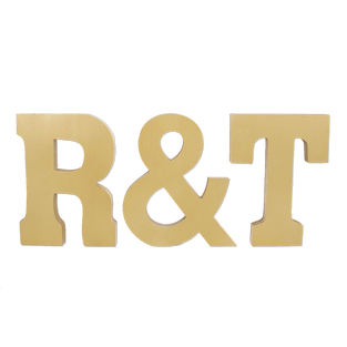Wood block initials