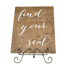 Find Your Seat Sign